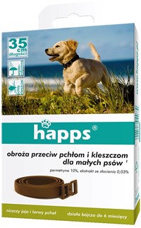 Obroża przeciw pchłom i kleszczom dla małych psów Bros Happs