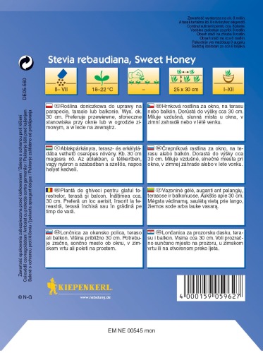 Stewia, Stevia rebaudiana 'Sweet Honey' naturalny słodzik