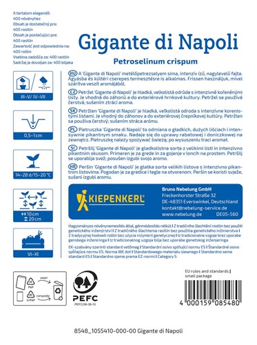 Pietruszka naciowa Gigante di Napoli - nasiona