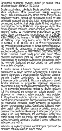Miedzian Extra 350 SC choroby warzyw i drzew owocowych 10 ml