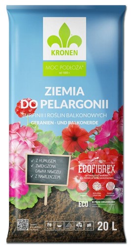 Ziemia do pelargonii, surfinii i roślin balkonowych 20 l