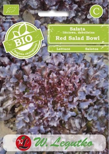 Sałata liściowa dębolistna Red Salad Bowl Bio 0,5 g
