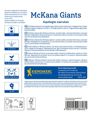 Orlik błękitny McKana Giants - mieszanka odmian - nasiona