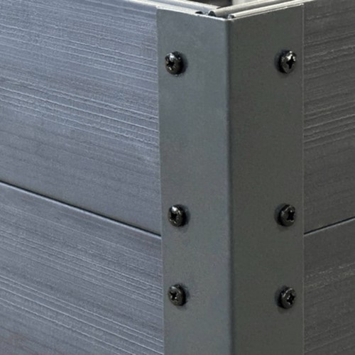 Podwyższona grządka warzywna antracyt 150x75x30 cm Vegano