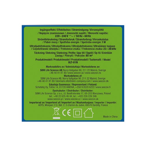 Odstraszacz na myszy i szczury elektryczny na 150 m kw 1 szt