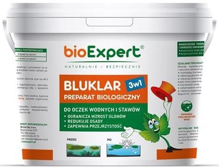 BluKlar 3w1 - biopreparat bakterie do oczka wodnego 3 kg