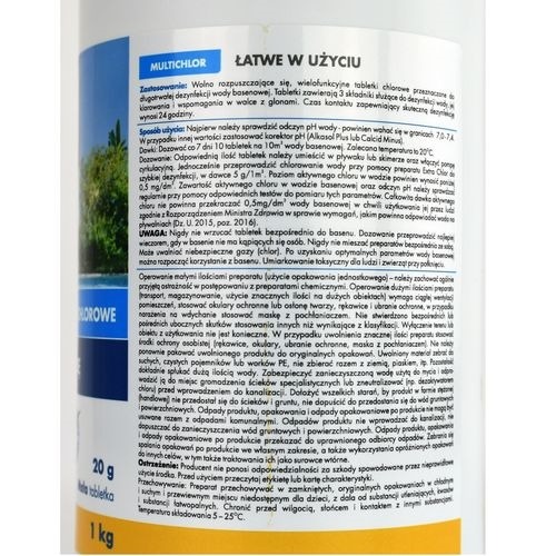 Multichlor 1kg - zwalcza glony, tabletki 50x20g