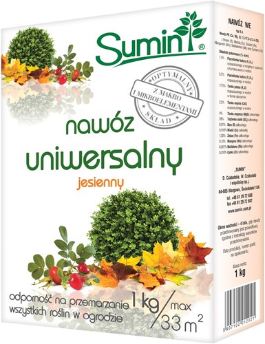 Nawóz jesienny uniwersalny 1 kg Sumin
