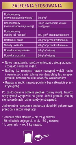 Nawóz do rododendronów i azalii długo działający 850 g Compo