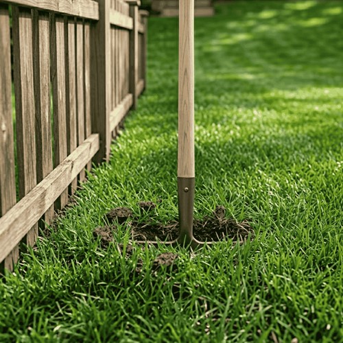 Nóż do darni hartowany z drewnianym trzonkiem Green Star