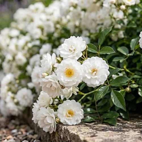 Róża okrywowa The Fairy White sadzonka 1 szt.