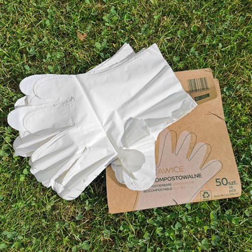 Rękawiczki jednorazowe biodegradowalne XL 50 szt.