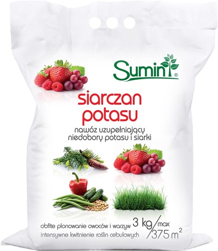 Siarczan potasu nawóz potasowy 3 kg Sumin