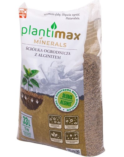 Ściółka ogrodowa ze słomy i Alginitu Plantimax Minerals 33 l