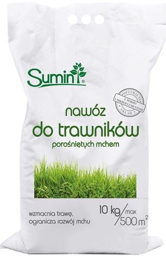 Nawóz do trawników z mchem 10 kg Sumin