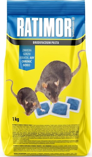 Ratimor Brodifakum trutka  miękka na myszy i szczury 1 kg