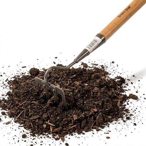 Grabki ręczne Pro Natura z drewnianą rączką – Green Star