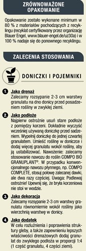 BIO Granuplant do sadzenia roślin 8-16 mm 10 l Compo