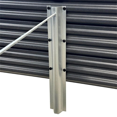 Podwyższona grządka warzywna antracyt 150x75x30 cm Vegano