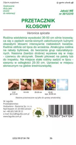 Przetacznik kłosowy niebieski 0,1 g