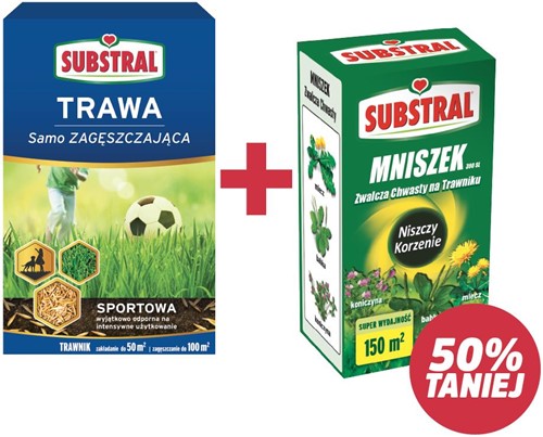 Pakiet Jesienny – Trawa Sportowa 1 kg + Mniszek 30 ml