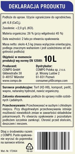 Bio Aqua Depot ziemia uniwersalna z hydrożelem 10 l Compo