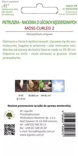 Pietruszka naciowa Moss Curled 5 g