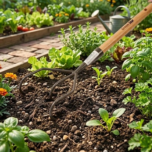 Pazurki ogrodowe z drewnianą rączką Pro Natura – Green Star