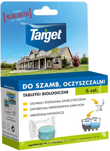 TABLETKI BAKTERIE DO SZAMBA 6 szt. TARGET