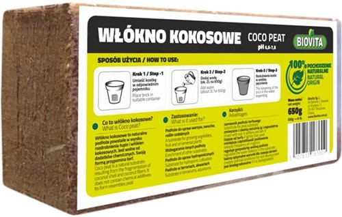 Kostka włókna kokosowego 650 g