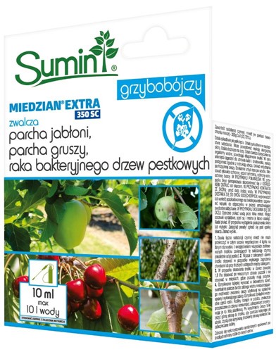 Miedzian Extra 350 SC choroby warzyw i drzew owocowych 10 ml