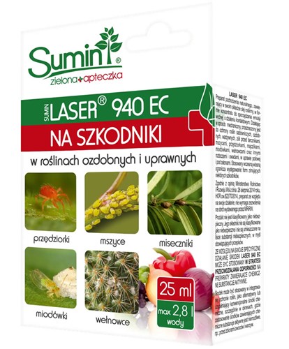 Laser 940 EC oprysk na szkodniki 25 ml Sumin