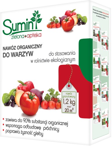 Nawóz organiczny do warzyw 1,2 kg Sumin