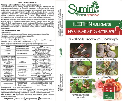 Lecithin oprysk z lecytyny na choroby roślin 6 g Sumin