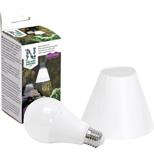Żarówka LED E27 do doświetlania roślin + abażur
