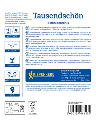 Stokrotka pospolita - mieszanka odmian - nasiona