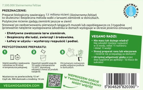 Ziemiórka Stoper nicienie na ziemiórki 7,5 mln Vegano