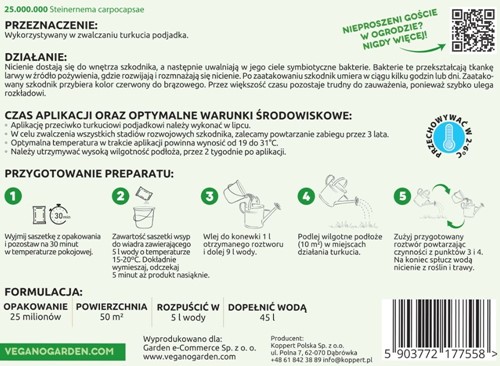 Środek na turkucia - nicienie Turkuć Stoper 25 mln