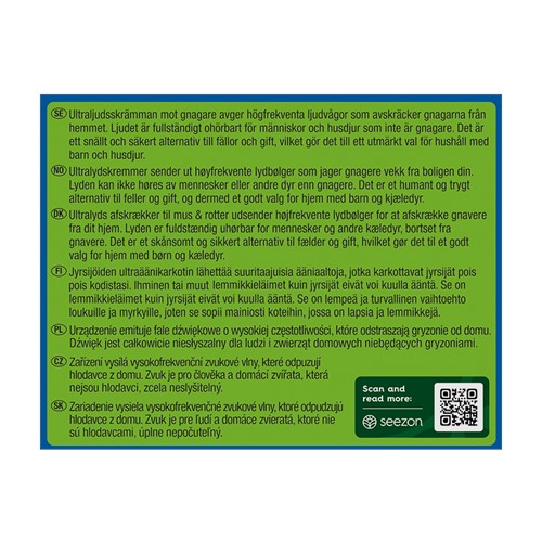 Odstraszacz na myszy i szczury elektryczny na 150 m kw 1 szt