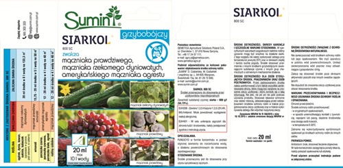 Siarkol 800 SC 20 ml