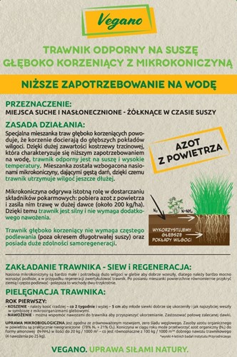 Trawa odporna na suszę 1 kg Vegano