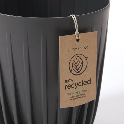 Osłonka z wkładem Mira Eco Recycled Ø 14,5 cm antracyt