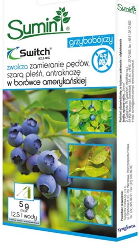 Switch 62,5 WG oprysk na szarą pleśń na borówce 5 g
