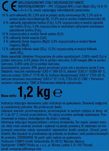 Nawóz do roślin balkonowych długo działający 1,2 kg Compo