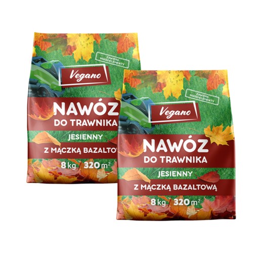 Nawóz jesienny do trawnika Vegano – z mączką bazaltową 16 kg