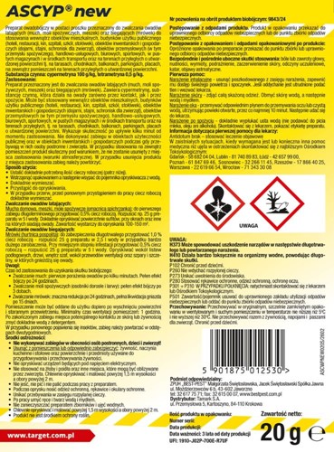 Ascyp new oprysk na owady latające i biegające 20 g