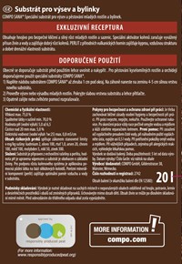 Ziemia do siewu i pikowania z ukorzeniaczem 20 l Compo Sana