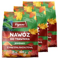 Nawóz jesienny do trawnika z mączką bazaltową 24 kg Vegano