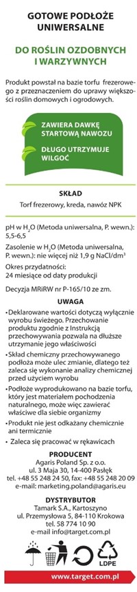 Ziemia uniwersalna do kwiatów i warzyw 10 l Target
