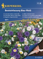 Kwiaty długo kwitnące niebiesko-białe nasiona na taśmie 5m